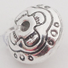 Beads Zinc Alloy Jewelry Findings Lead-free, 10mm Hole:1mm, Sold by Bag 