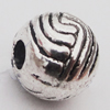 Beads Zinc Alloy Jewelry Findings Lead-free, 8mm Hole:2.5mm, Sold by Bag 