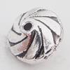 Beads Zinc Alloy Jewelry Findings Lead-free, 11x8mm Hole:1.5mm, Sold by Bag 