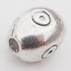Beads Zinc Alloy Jewelry Findings Lead-free, 7x5mm Hole:1mm, Sold by Bag 