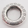 Beads Zinc Alloy Jewelry Findings Lead-free, Donut 21mm Hole:1.5mm, Sold by Bag 