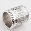 Beads Zinc Alloy Jewelry Findings Lead-free, Column 14x12mm Hole:10mm, Sold by Bag 