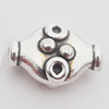 Beads Zinc Alloy Jewelry Findings Lead-free, 11x8mm Hole:1mm, Sold by Bag 