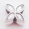 European Style Beads Zinc Alloy Jewelry Findings, 10mm Hole:5mm, Sold by Bag