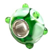 European Lampwork Glass Beads, 925 Silver Core, Rondelle 14x6.8mm Hole:4.5mm, Sold by PC