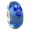 European Lampwork Glass Beads, 925 Silver Core, Rondelle 14x6.8mm Hole:4.5mm, Sold by PC