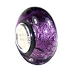 European Lampwork Glass Beads, 925 Silver Core, Rondelle 14x6.8mm Hole:4.5mm, Sold by PC