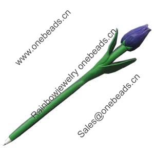 Fimo(Polymer Clay) Jewelry Ball Pen, 195x19mm, Sold by PC