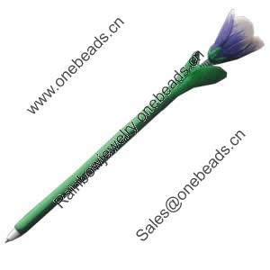Fimo(Polymer Clay) Jewelry Ball Pen, 210x31mm, Sold by PC