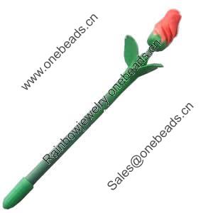 Fimo(Polymer Clay) Jewelry Ball Pen, 215x18mm, Sold by PC
