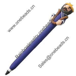 Fimo(Polymer Clay) Jewelry Ball Pen, 165x27mm, Sold by PC