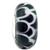 European Lampwork Glass Beads, 925 Silver Core, Rondelle 14x6.8mm Hole:4.5mm, Sold by PC