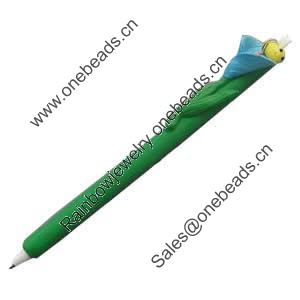 Fimo(Polymer Clay) Jewelry Ball Pen, 150x18mm, Sold by PC