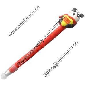 Fimo(Polymer Clay) Jewelry Ball Pen, 135x23mm, Sold by PC