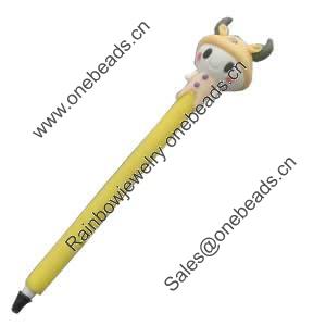 Fimo(Polymer Clay) Jewelry Ball Pen, 150x27mm, Sold by PC
