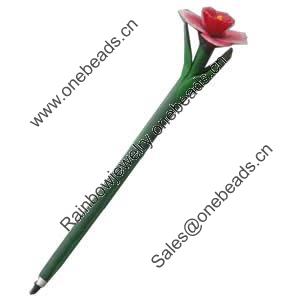 Fimo(Polymer Clay) Jewelry Ball Pen, 205x46mm, Sold by PC