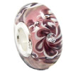 European Lampwork Glass Beads, 925 Silver Core, Rondelle 14x6.8mm Hole:4.5mm, Sold by PC