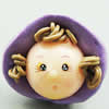 Fimo(Polymer Clay) Beads, Handmade, 31x27x24mm, Hole:Approx 2mm, Sold by PC