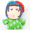 Cartoon Polymer Clay Beads, 30x23x18mm, Hole:Approx 2mm, Sold by PC
