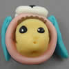 Fimo(Polymer Clay) Beads, 25x22x15mm, Hole:Approx 2mm, Sold by PC