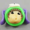 Fimo(Polymer Clay) Beads, 27x21x15mm, Hole:Approx 2mm, Sold by PC