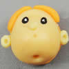 Fimo(Polymer Clay) Beads, 20x18x15mm, Hole:Approx 2mm, Sold by PC