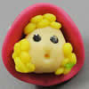 Fimo(Polymer Clay) Beads, 24x20mm, Hole:Approx 2mm, Sold by PC