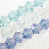 Imitate Austria Crystal Glass Beads, Full AB Color-Plated, 4mm, Sold per 13-Inch Strand