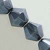 Bicone Crystal Beads, half handmade faceted, 6mm, Sold per 13-Inch Strand