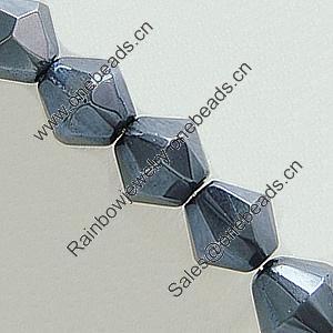 Bicone Crystal Beads, half handmade faceted, 6mm, Sold per 13-Inch Strand