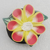 Polymer Clay Brooch, Handmade, 30mm, Sold by PC