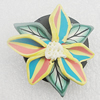 Polymer Clay Brooch, Handmade, 38mm, Sold by PC