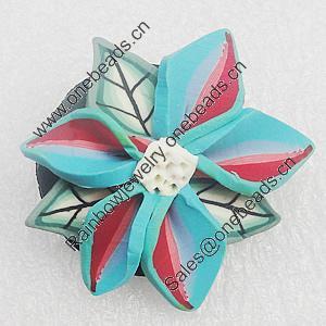 Polymer Clay Brooch, Handmade, 38mm, Sold by PC