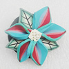 Polymer Clay Brooch, Handmade, 38mm, Sold by PC