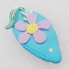 Polymer Clay Brooch, Handmade, 42x23mm, Sold by PC