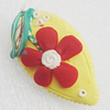 Polymer Clay Brooch, Handmade, 42x23mm, Sold by PC