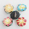 Polymer Clay Brooch, Handmade, Mix Color, 30mm, Sold by Group