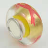 Hotfix Totem Silver Plating Core Lampwork Beads European, 7x14mm Hole:about 4.5mm, Sold by PC