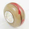 Hotfix Totem Silver Plating Core Lampwork Beads European, 7x14mm Hole:about 4.5mm, Sold by PC