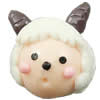 Fimo(Polymer Clay) Beads, 24x23x21mm, Hole:Approx 2mm, Sold by PC