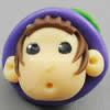 Fimo(Polymer Clay) Beads, 20x19x19mm, Hole:Approx 2mm, Sold by PC