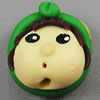Fimo(Polymer Clay) Beads, 21x19x16mm, Hole:Approx 2mm, Sold by PC