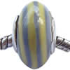 European Polymer Clay Beads, with brass core, Rondelle, 9x15mm, Sold by PC