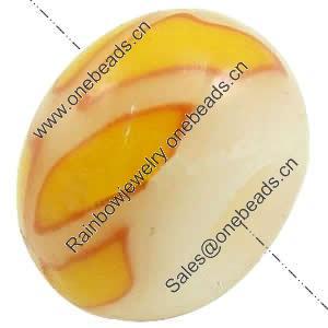 European Polymer Clay Beads, Rondelle, 10x6.5mm, Hole:Approx 4mm, Sold by PC