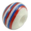 European Polymer Clay Beads, Rondelle, 10x6.5mm, Hole:Approx 4mm, Sold by PC