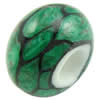 European Polymer Clay Beads, Rondelle, 10x6.5mm, Hole:Approx 4mm, Sold by PC