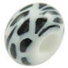 European Polymer Clay Beads, Rondelle, 10x6.5mm, Hole:Approx 4mm, Sold by PC