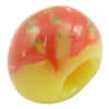 European Polymer Clay Beads, Rondelle, 10x6.5mm, Hole:Approx 4mm, Sold by PC