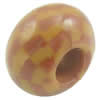 European Polymer Clay Beads, Rondelle, 10x6.5mm, Hole:Approx 4mm, Sold by PC