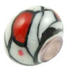 European Polymer Clay Beads, with brass core, Rondelle, 10x7mm, Hole:Approx 3mm, Sold by PC